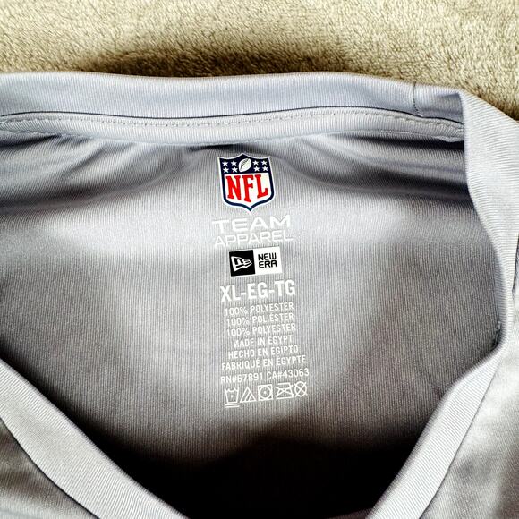 Denver‎ Broncos Shirt Mens XL Gray New Era Combine NFL Team Apparel Football - Picture 3 of 9